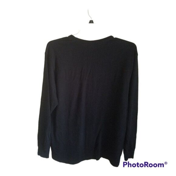 St John's Bay Long Sleeve Black Jerseys Size Large NWOT - Picture 2 of 5